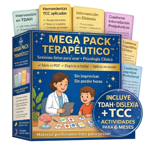 MEGA PACK COMPLETO PSICOPEDAGOGICO + TDAH + DISLEXIA + BONOS + ANTIDISPERCION + CRISIS + ADOLESACENTES